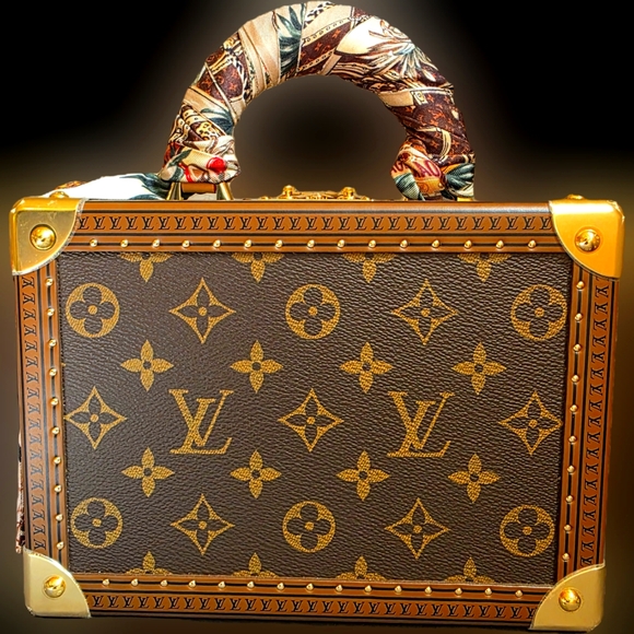 Louis Vuitton Monogram Petite Valise with Scarf - Picture 1 of 16